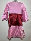 Disney Girl s Mulan Costume Red pink  Disney Store Size 5 6