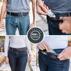 Travel Security Belt Hidden Money Pouch Wallet Pocket Waist Belt Safe Non-metal 