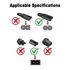 Ac Power Cord 2 Prong Power Cord 5ft Standard 2-slot Replacement Ps5 4 3 2 Us