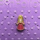 Pink A La Mode  palm  Princess Dolls Micro Pin - Aurora Sleeping Beauty