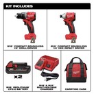 Milwaukee M18 18v Lithium-ion Brushless Cordless Compact Drill impact Combo Kit