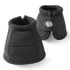 Equine Hoof Overreach No Turn Ballistic Bell Boots For Horses  Black - Pair