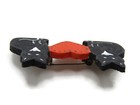 Black   White Cats   Red Heart Painted Wood Pin
