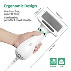 2-in-1 Pet Hair Dryer-slicker Brush 2 Temp Settings for Small medium Pets white