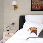 Tempaper   Co  Peel And Stick Wallpaper Horizontal Grasscloth Ecru