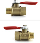 3 Pcs 1 4  Brass Ball Valve Shut Off Switch  Male X Female Npt Pipe Fitting