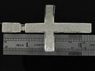 4ct Round Cut Real Moissanite Men s Cross Pendant 925 Sterling Silver