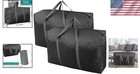 Extra Large Duffle Travel Bag 100l Storage Foldable Camping Black New   2 Pack 