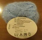 Vintage Chat Botte Angora Boucle Yarn 40  Angora Made In France Baby Blue   Silv