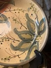 4 Certified International Pasta Salad Bowls Ceramic Rustic Foliage Motif 9 5  Ec