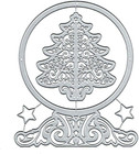 3d Christmas Tree Metal Die Cuts Dies Cutting  Christmas Tree Crystal Ball Cu   