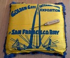 1939 Golden Gate International Exposition San Franciso Worlds Fair Pillow   Case