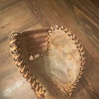 Chero Vintage Brown Leather Catcher   s Mitt Baseball Glove Catchers Mitt