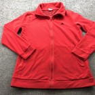 Adidas Jacket Womens Large Fleece Full Zip High Collar Athletic Warm Pullover