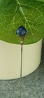 Edwardian Art Deco Cobalt Blue Art Glass Hat Pin Stick Pin 3in