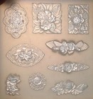 Floral Silicone Mold Set Of 9 Polymer Clay Fimo Flower Resin Flexible Cupcake C
