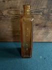 Kickapoo Sagwa Amber Brown Glass Medicine Bottle With Paper Label