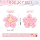 20pcs Crochet Flowers  45 X 45mm Handmade Floral Applique  10 Colors