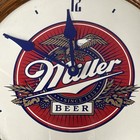 Vintage Miller Beer Clock 16  Round With New Quartz Movement American Heirloom