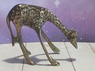 Set Of 2 Brass Baby Giraffes 3 5  - 4 5 