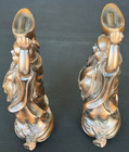 Lucky Buddha Candle Holders Figurines Wealth Feng Shui Resin Statues 7  Tall