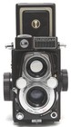 Vintage Yashica 44 Lm Tlr Camera Brown For 127 Film 4x4cm Nottested W  Case   H