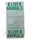 Petmate Travel Kit Double Cup  water And Food   Live Animal Label  Pad 23x35 