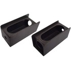 Set Of 2 Steel Trailer 6  Oval Tail Light   2  Round Side Light Mount Box -