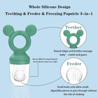 Baby Fruit Feeder  Frozen Teething Toys  Teether Pacifier With 3 Extra Teats  In