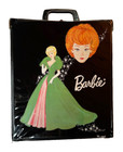 Barbie Carrying Case Mattel Ponytail Edition Black Vinyl Vintage 1963