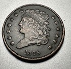 1835  Classic Head Half Cent   Xf Details    8260