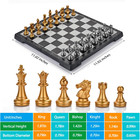 Chess Set With Magnetic Travel Folding Chess Board And 2 Extra Queens  Education
