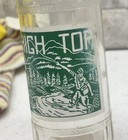 Vintage 1948 High Top Soda Bottle Clear Glass Green White Fishing Canada