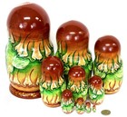 1997 Hand Painted Signed Russian Wooden Nesting Doll -matrioshka Fairy Tale  170