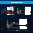 2014-2018 Chevy Silverado Gmc Sierra Extendable Tow Mirrors  W heated led Turn S