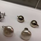 Lot Of 6 Vintage - Modern Earrings Clip On Screw On Costume Variety  