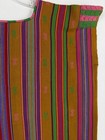 Oaxacan Multicolored Embroidered Top Sz M Mexican Huipil Azteca Handmade Stripe