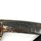 Vtg Antique J r  Torrey Worcester Mass Black Straight Razor Barber Notch W  Case
