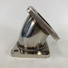 45 Degree T4-4 Bolt To T4-4 Bolts Turbo Charger Flange Conversion Adapter