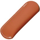 New Leather Slip Pouch For 4  Folding Pocket Knives Brown Tan Organizer Case