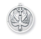 925 Sterling Silver Holy Spirit Pendant Medal Necklace With Chain   Box