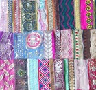 Very Rare Lot Antique Vintage Sari Lace Edging Ribbon 50pcs Embroidered Ga333 A5