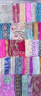 Very Rare Lot Antique Vintage Sari Lace Edging Ribbon 50pc Embroidered C305 Bb25