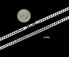 5mm Real Solid 925 Sterling Silver Curb Cuban Link Chain Necklace Or Bracelet