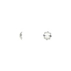 Bead Cap  100 Small Silver Finished Brass 5x1 5mm Flower To Fit 6-8mm Beads