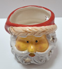 Santa Claus Christmas Ceramic Porcelain 4  Tea Light Luminary Candle Holder