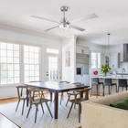 60 In  Indoor Brushed Nickel Downrod Mount Smart Led Standard Ceiling Fan With L