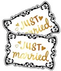  Decorative Car Magnet For Honeymoon Or Wedding  Just Married  14 X 9 5-inch  