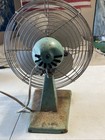 Mid Century Modern 12  Superior Electric Fan   1074 Teal Metal Table Fan Works