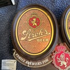 Strohs Beer Sign  Clock  Lighted 60s 70s Cash Register Display
